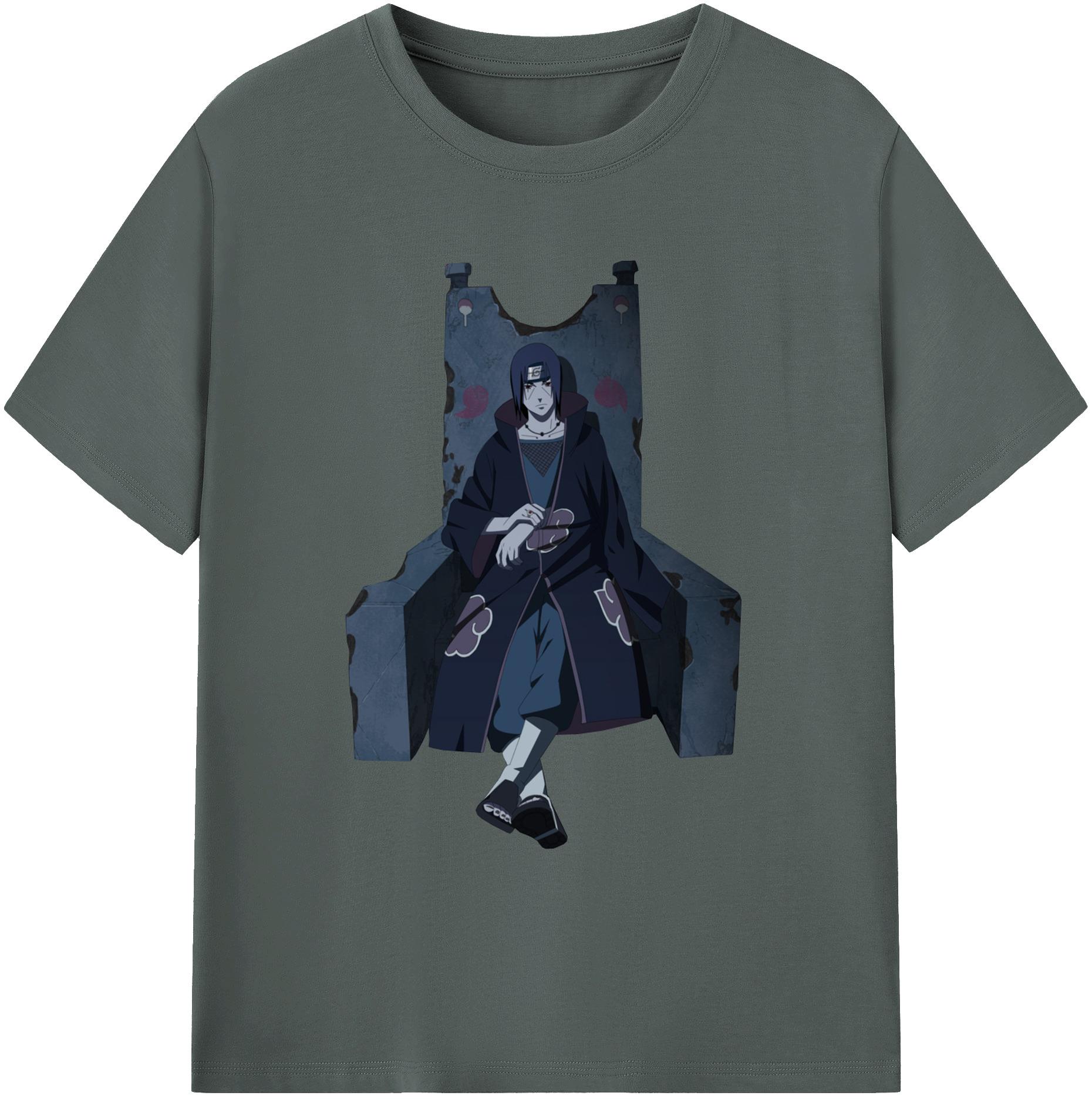 （画像用） NARUTO -ナルト- うちは イタチ Uchiha Itachi 綿100％ メンズ半袖Tシャツ｜肌触りやわらか＆通気性